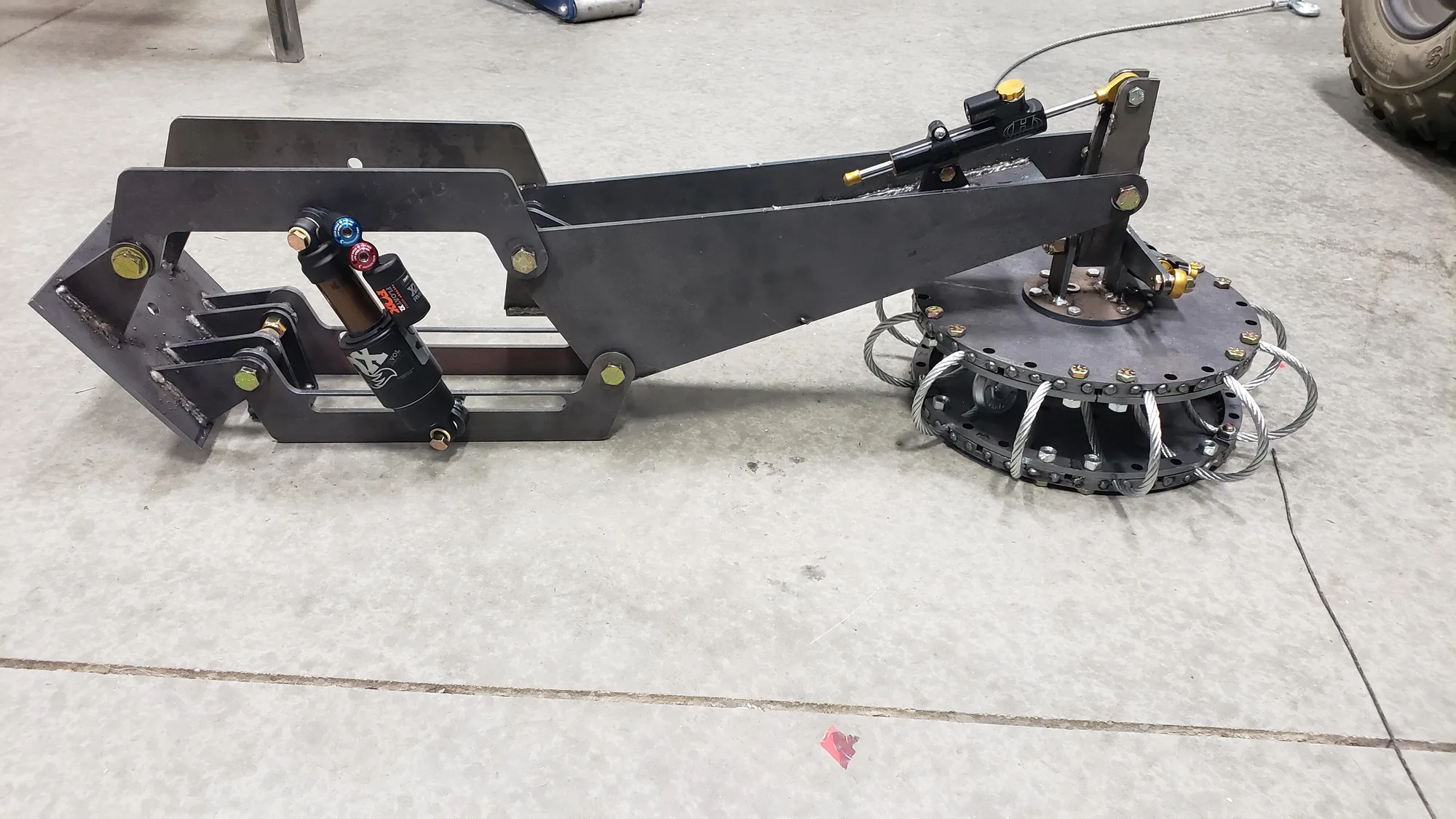 Camera-arm fabrication in the shop