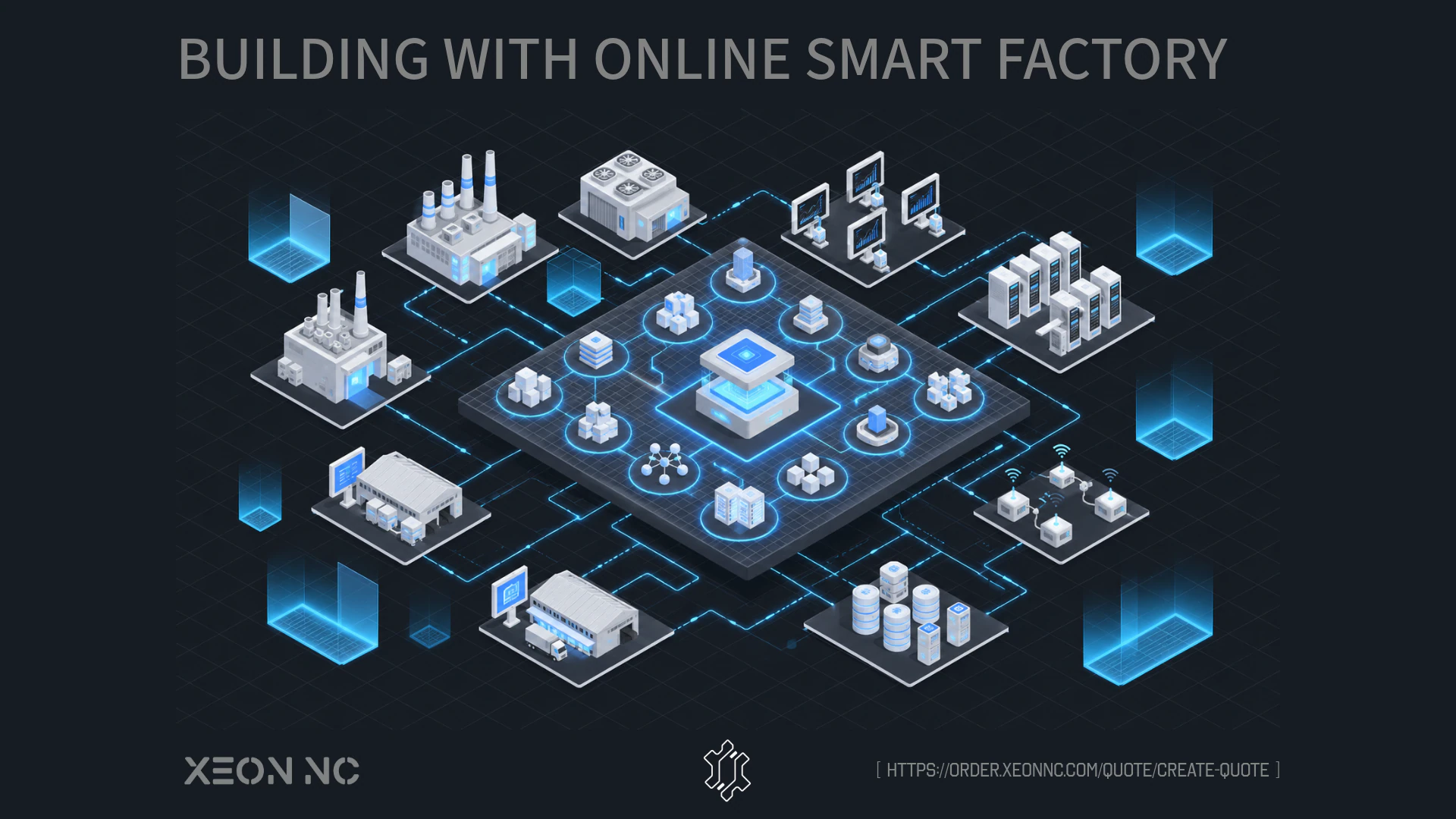 Building with the Xeon NC online smart factory — connected network of machines, software, and fulfillment