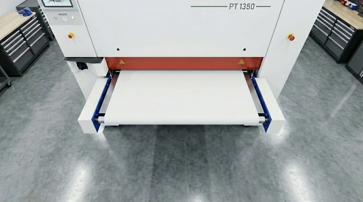 Weber 1350 belt showing maximum part size