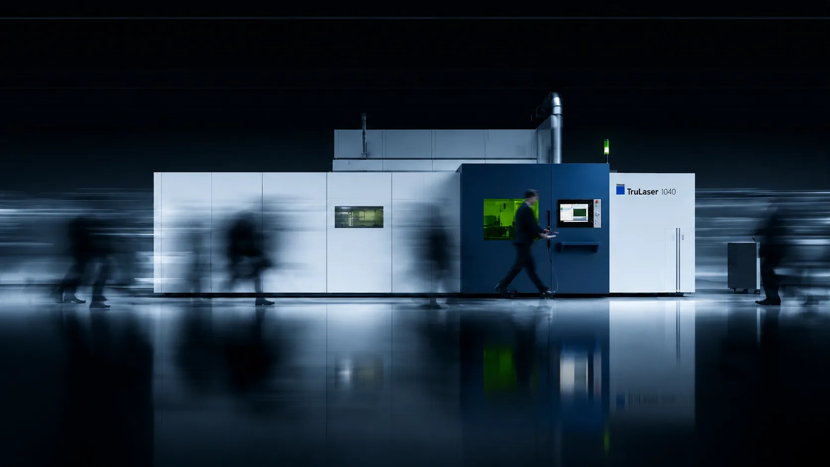 Fiber laser equipment on the manufacturing floor