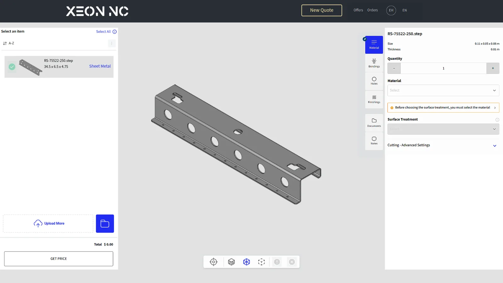 Instant Quoting Design Guide