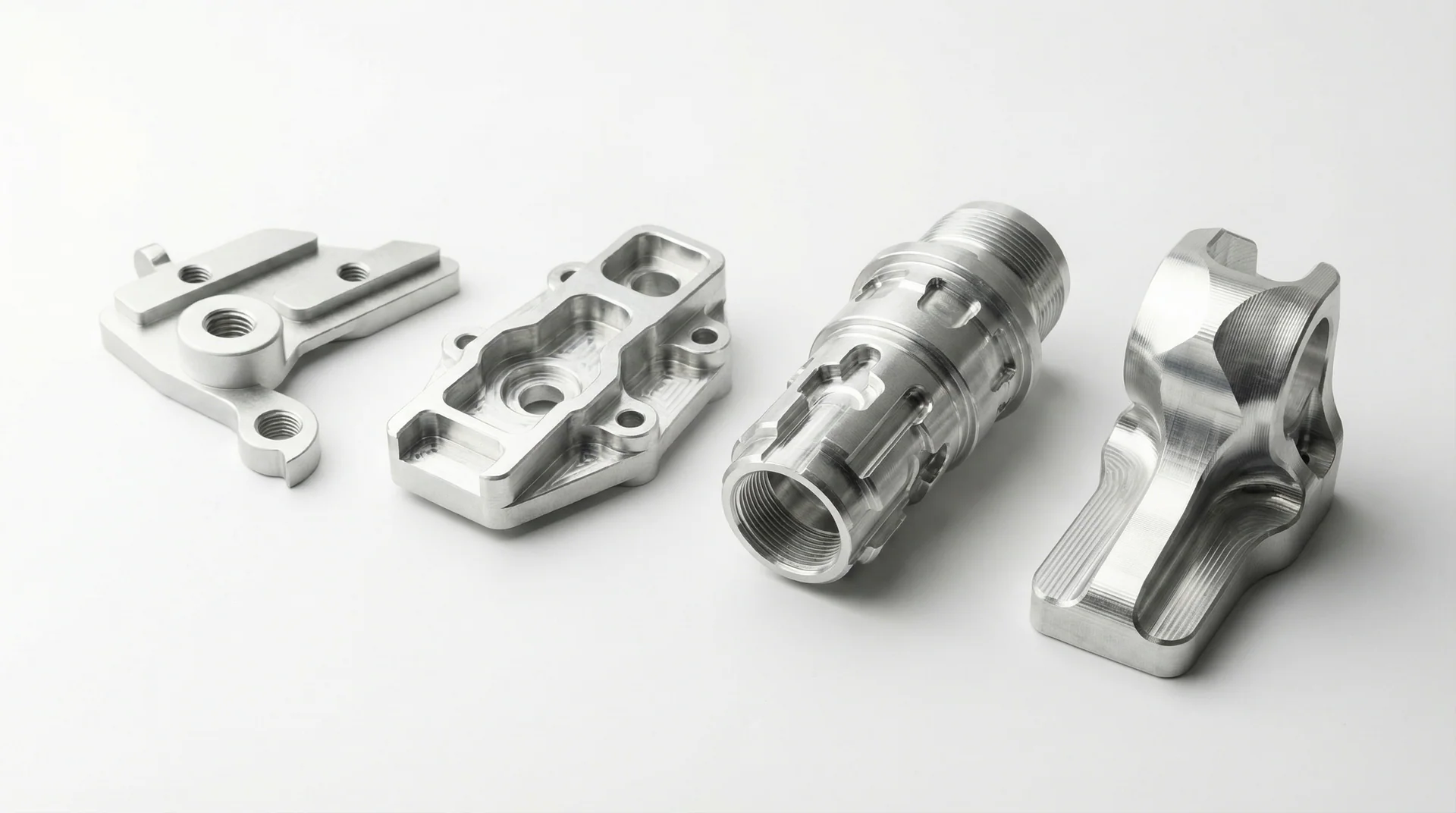 Examples of precision CNC-machined metal parts