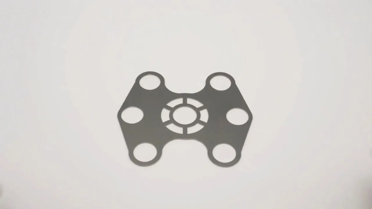 Laser-cut cold-rolled steel mounting plate