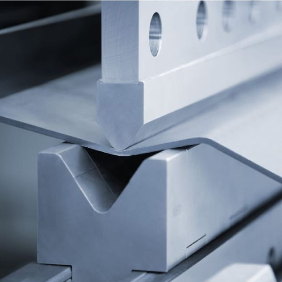 Process of precision sheet metal forming.