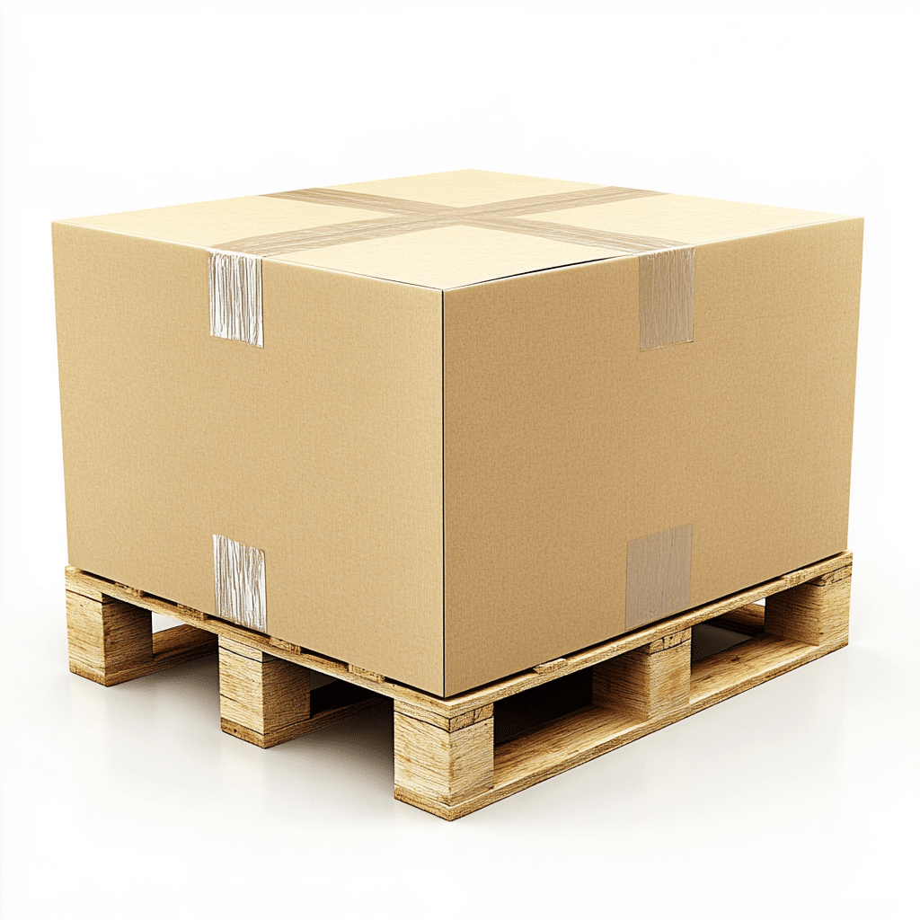tatyanna20_A_large_cardboard_box_on_wooden_pallets_against_a_wh_7f4e6481-24a8-407a-b8a5-c86f3465db14
